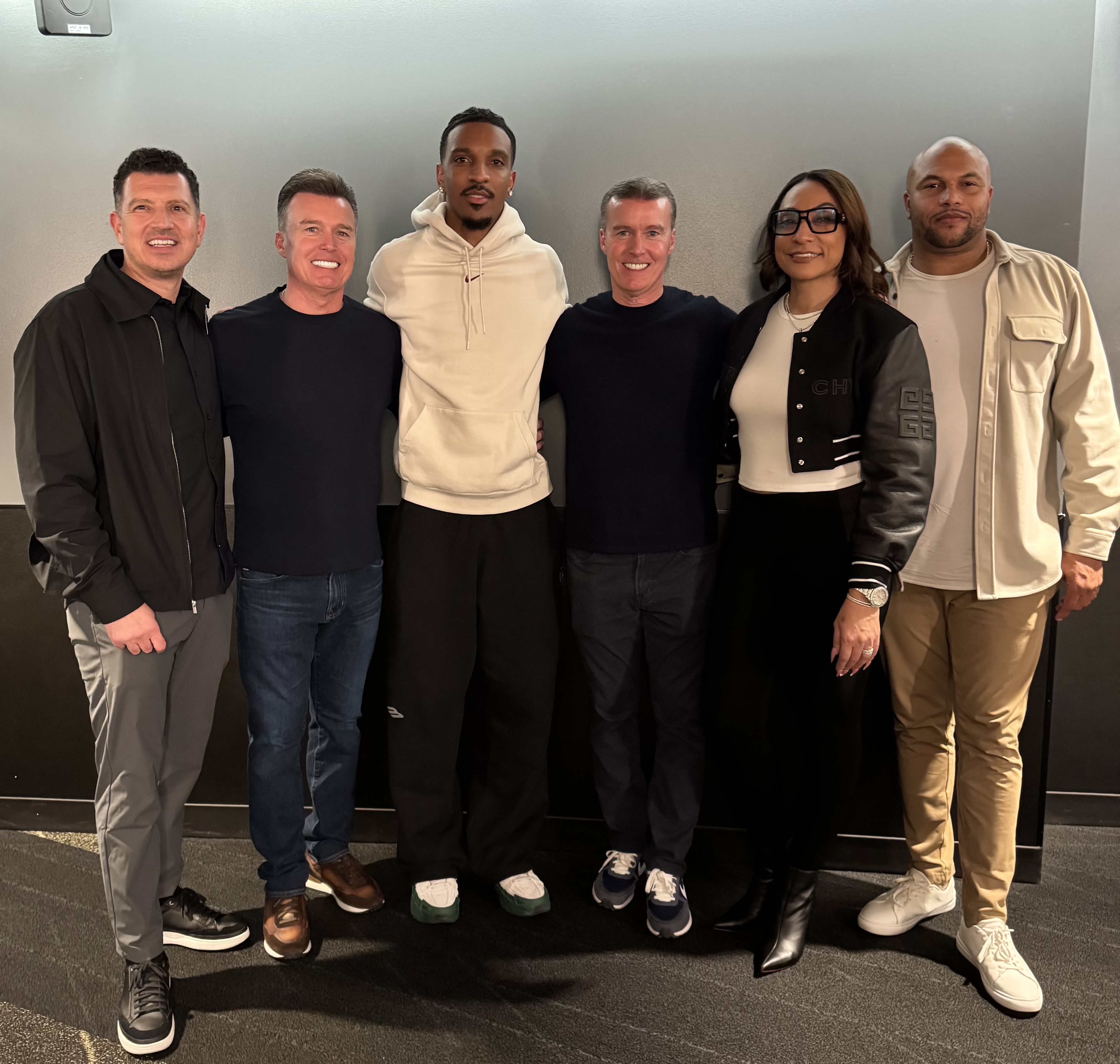 AiC leadership team alongside brand ambassador Jayden Daniels